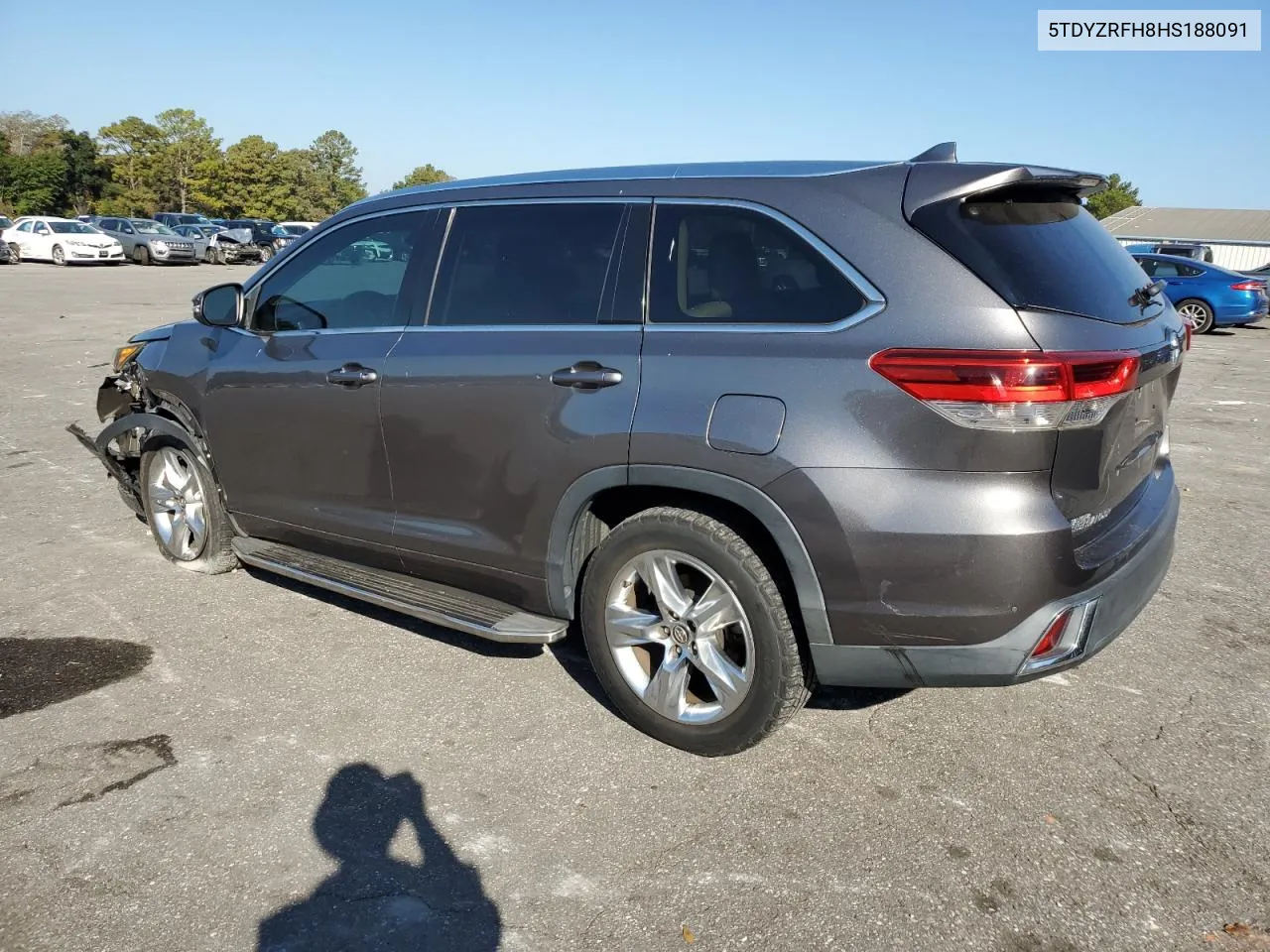 2017 Toyota Highlander Limited VIN: 5TDYZRFH8HS188091 Lot: 77661294