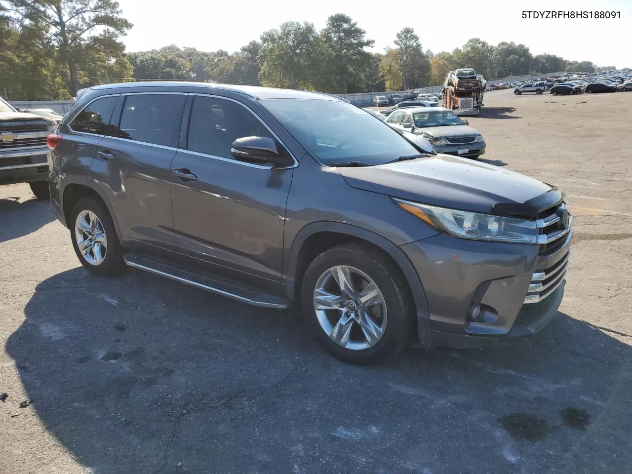 2017 Toyota Highlander Limited VIN: 5TDYZRFH8HS188091 Lot: 77661294