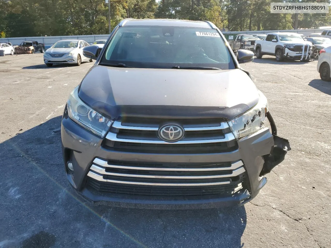 2017 Toyota Highlander Limited VIN: 5TDYZRFH8HS188091 Lot: 77661294