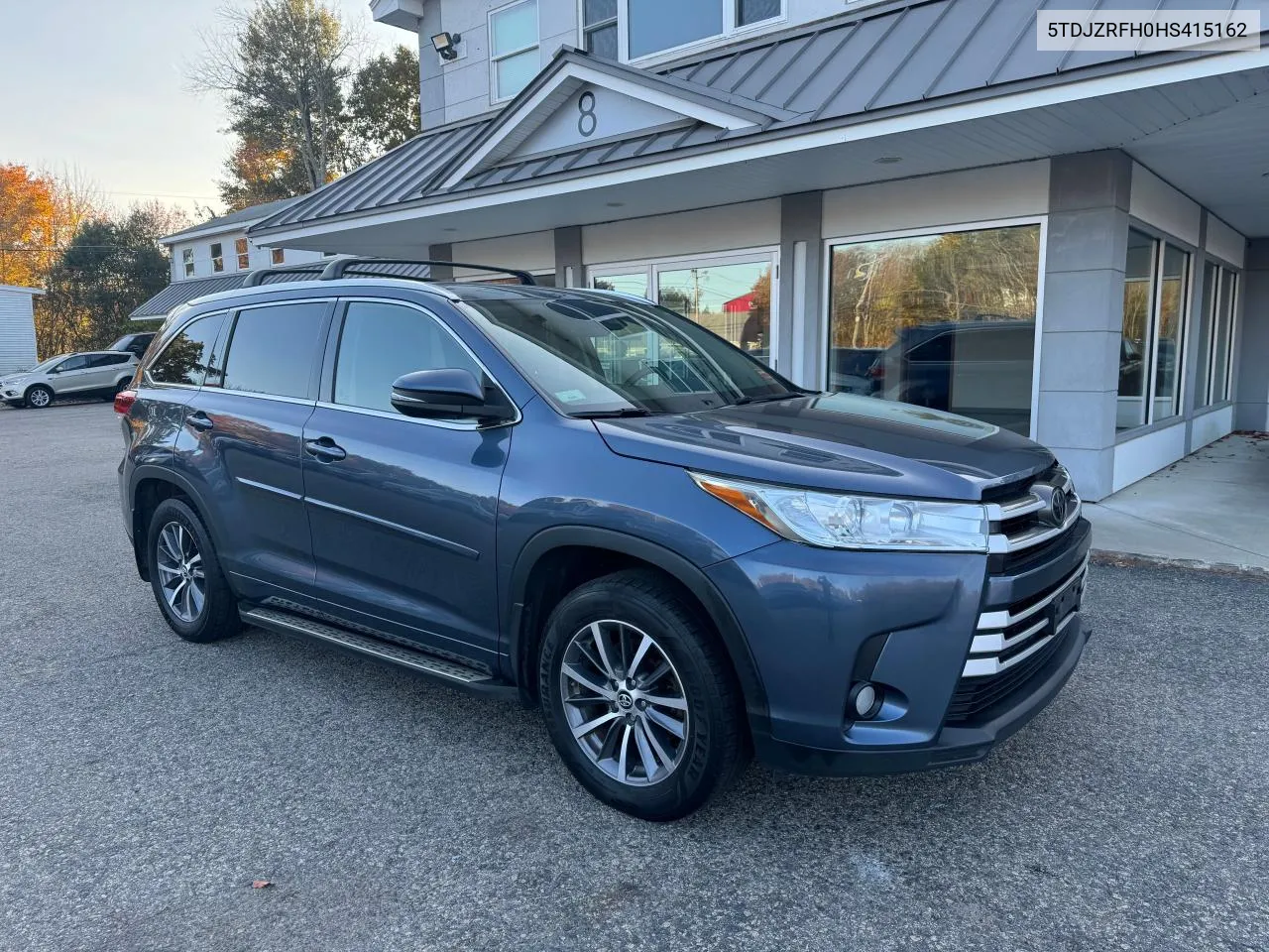 2017 Toyota Highlander Se VIN: 5TDJZRFH0HS415162 Lot: 77665054