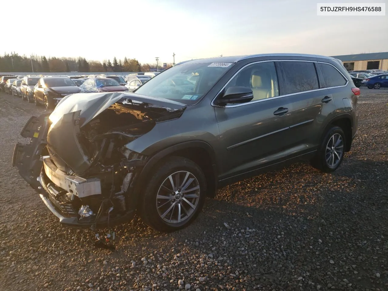 2017 Toyota Highlander Se VIN: 5TDJZRFH9HS476588 Lot: 77739964