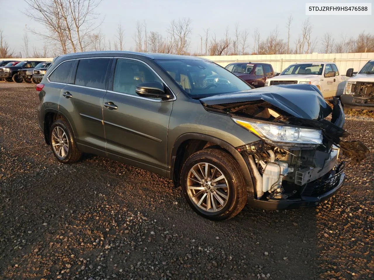 2017 Toyota Highlander Se VIN: 5TDJZRFH9HS476588 Lot: 77739964