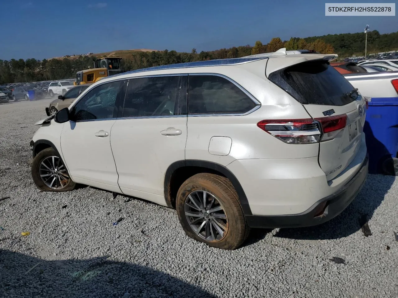 2017 Toyota Highlander Se VIN: 5TDKZRFH2HS522878 Lot: 77832454