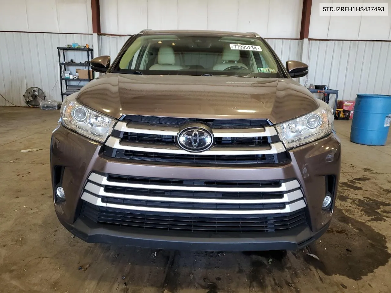 2017 Toyota Highlander Se VIN: 5TDJZRFH1HS437493 Lot: 77985234