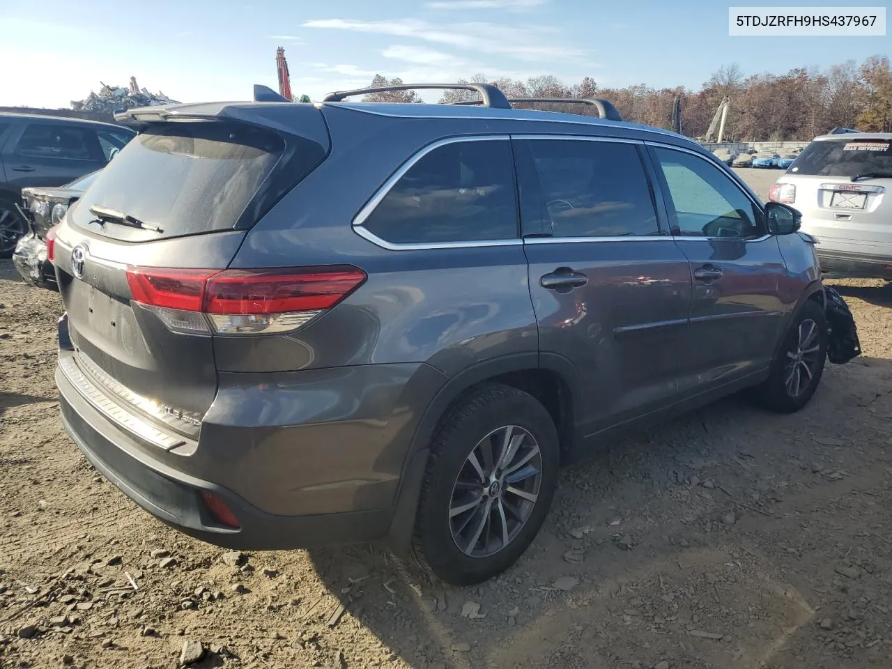 2017 Toyota Highlander Se VIN: 5TDJZRFH9HS437967 Lot: 78573644