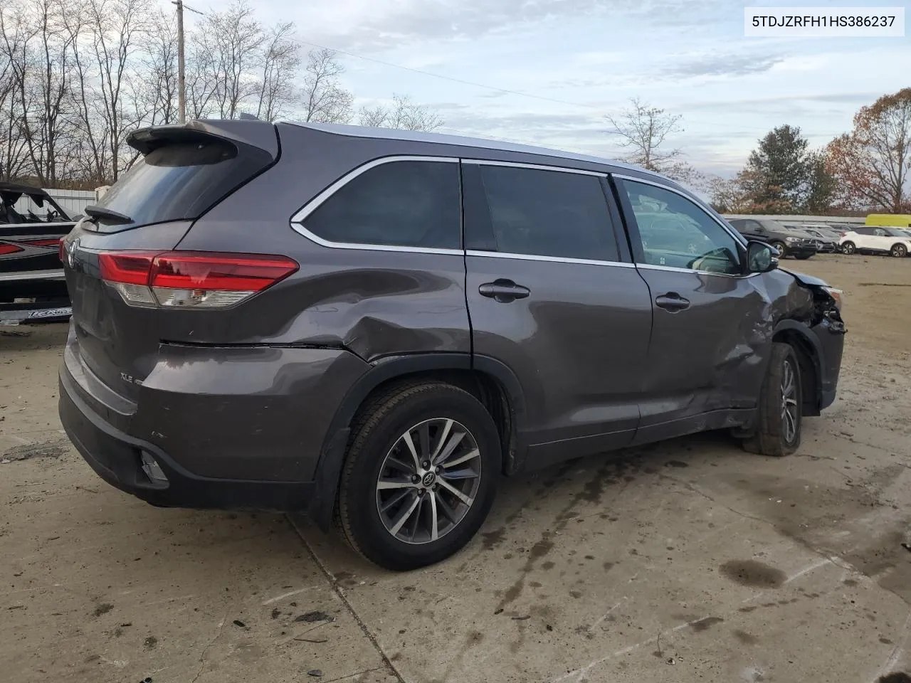 2017 Toyota Highlander Se VIN: 5TDJZRFH1HS386237 Lot: 78935944