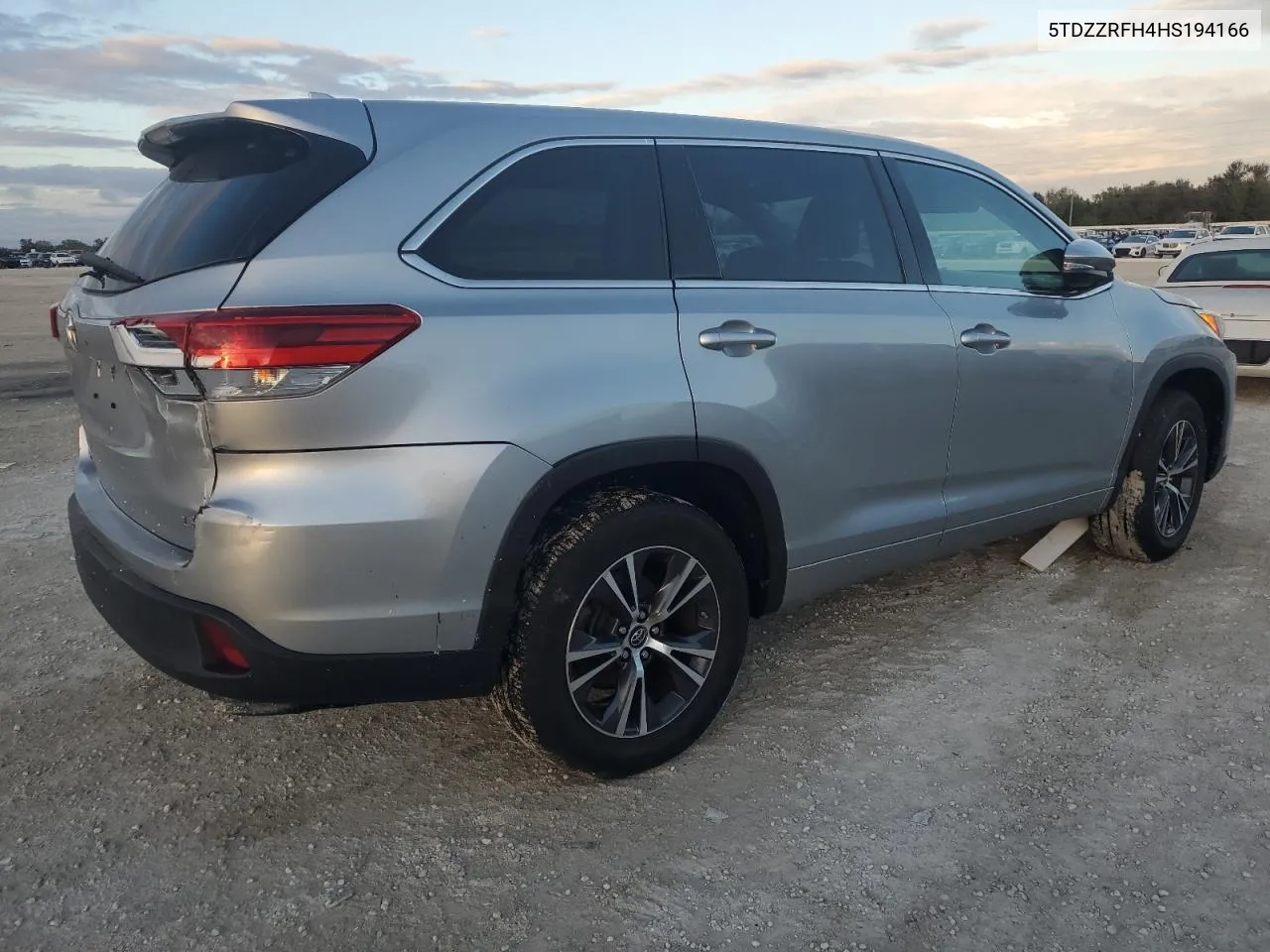 2017 Toyota Highlander Le VIN: 5TDZZRFH4HS194166 Lot: 79225674