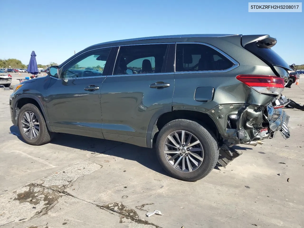 2017 Toyota Highlander Se VIN: 5TDKZRFH2HS208017 Lot: 79529284