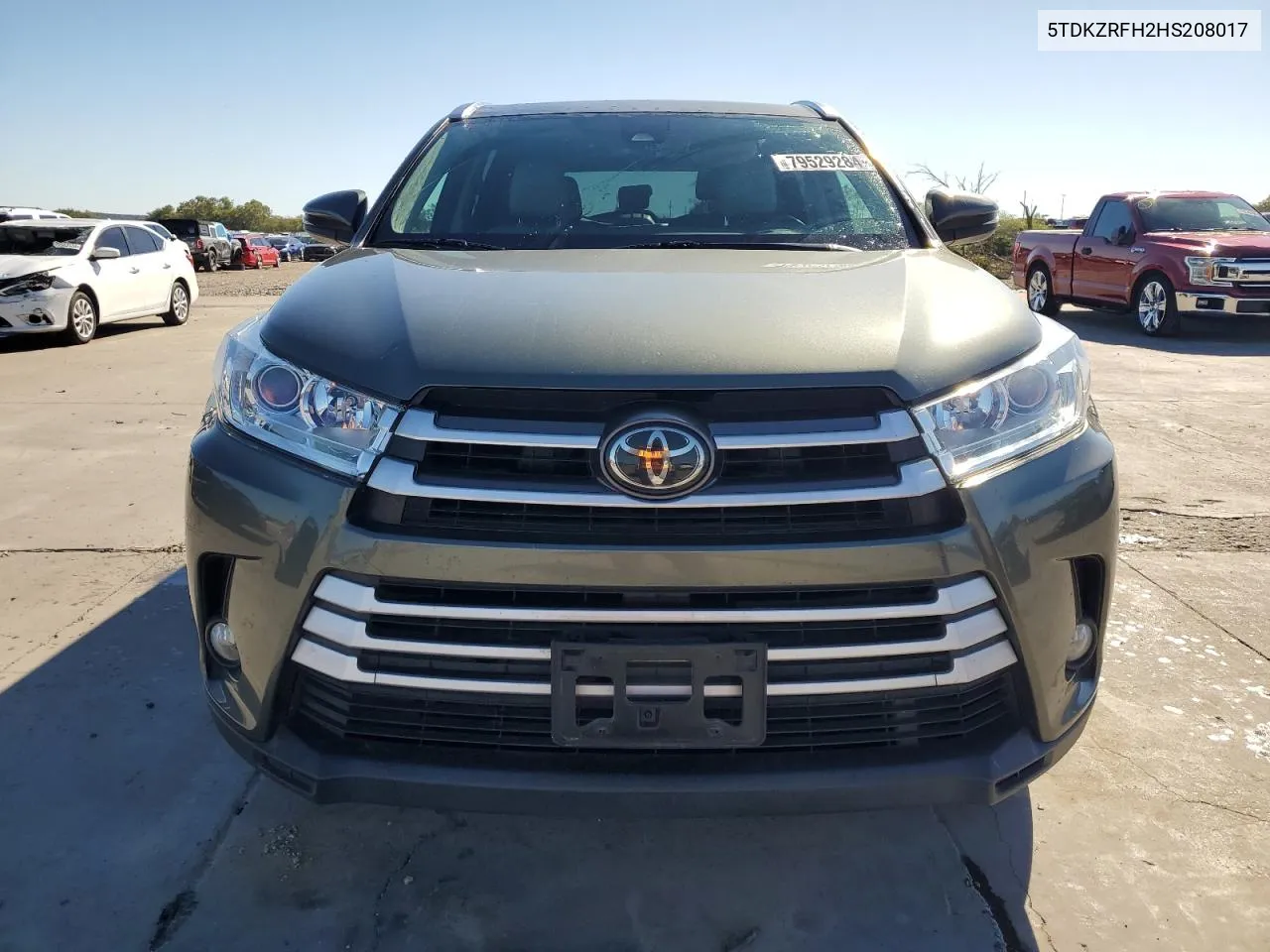 2017 Toyota Highlander Se VIN: 5TDKZRFH2HS208017 Lot: 79529284