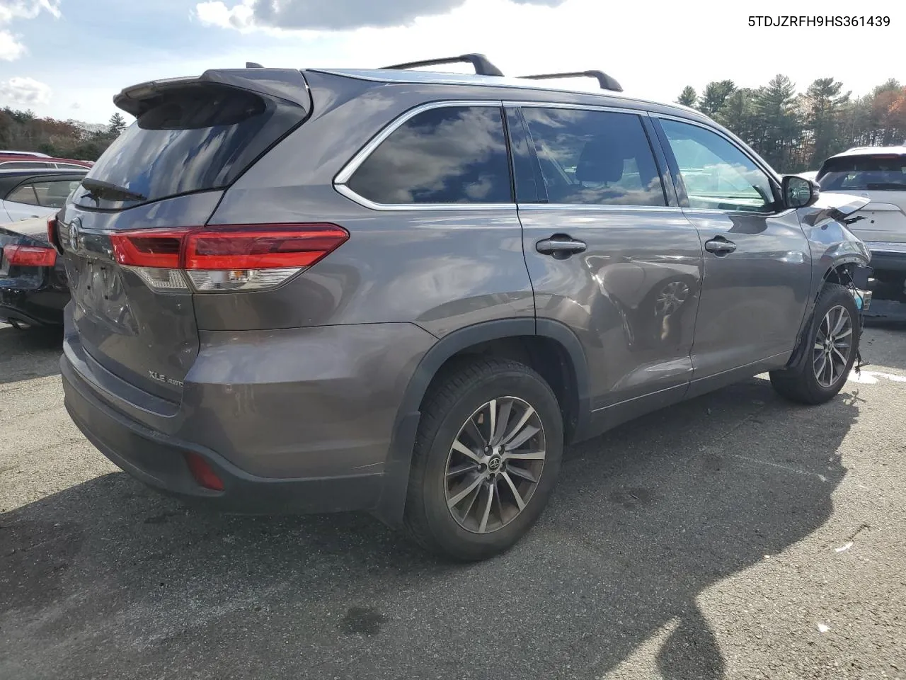 2017 Toyota Highlander Se VIN: 5TDJZRFH9HS361439 Lot: 79722624