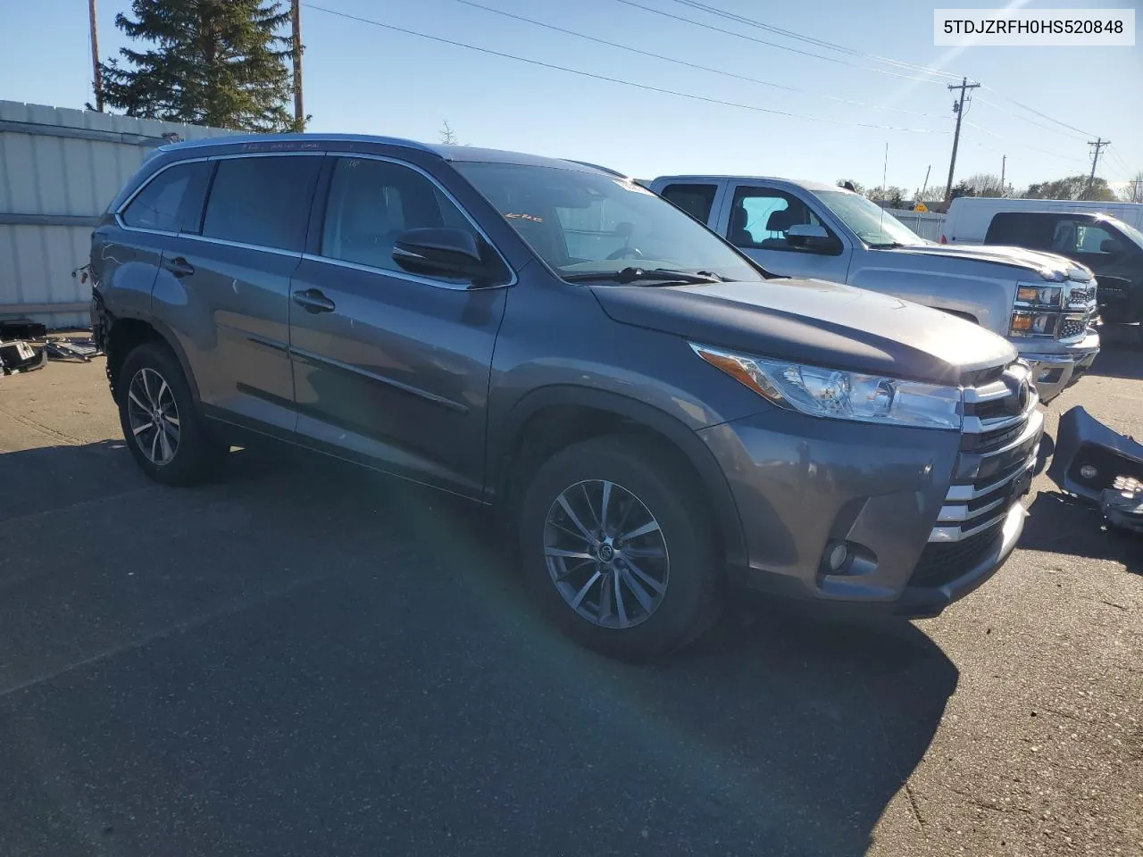 2017 Toyota Highlander Se VIN: 5TDJZRFH0HS520848 Lot: 79838774