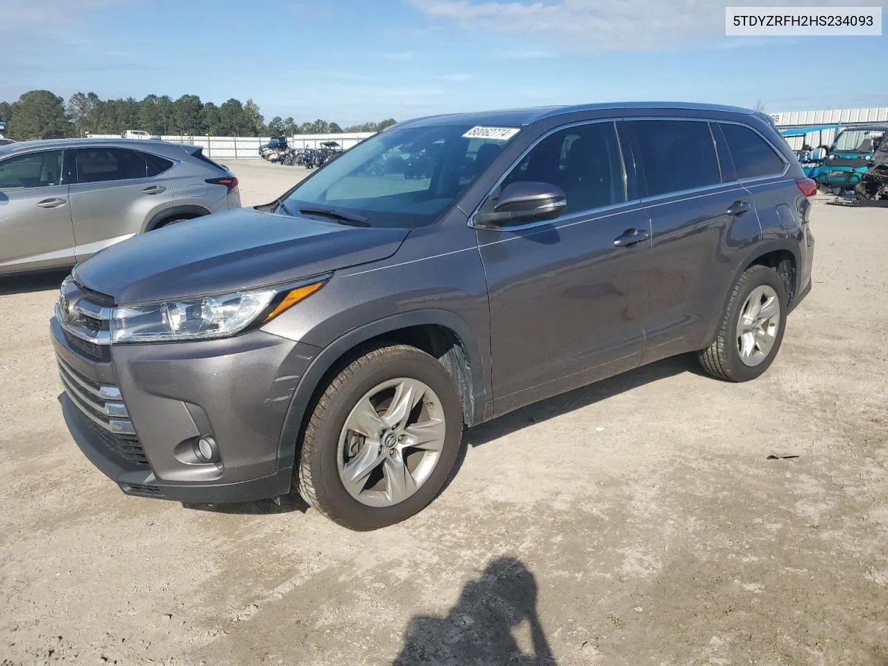 2017 Toyota Highlander Limited VIN: 5TDYZRFH2HS234093 Lot: 80062774