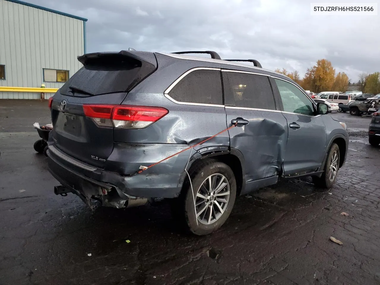 2017 Toyota Highlander Se VIN: 5TDJZRFH6HS521566 Lot: 80154024