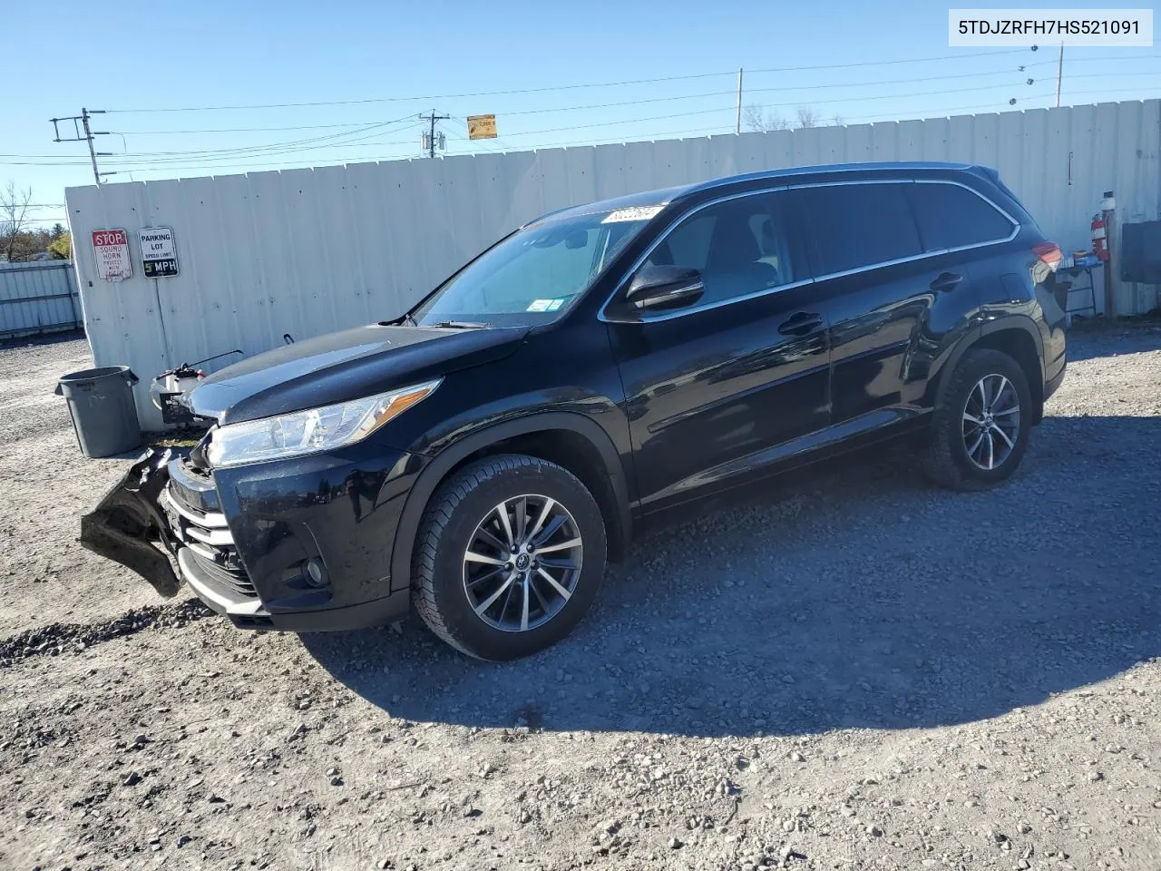 2017 Toyota Highlander Se VIN: 5TDJZRFH7HS521091 Lot: 80222604