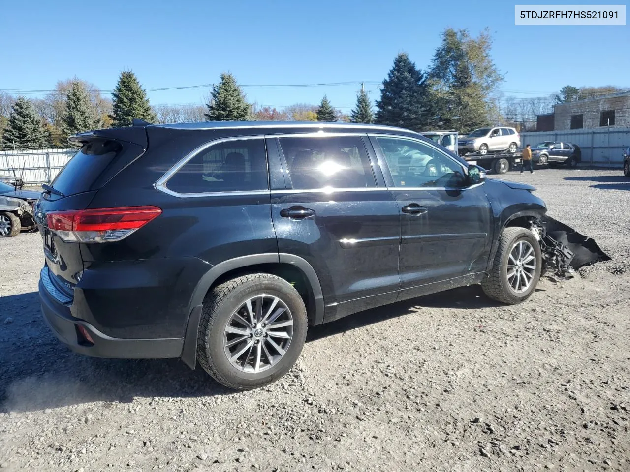 2017 Toyota Highlander Se VIN: 5TDJZRFH7HS521091 Lot: 80222604