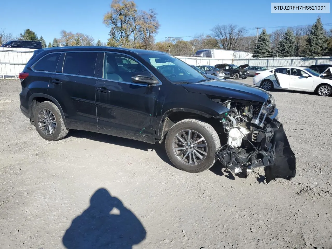 2017 Toyota Highlander Se VIN: 5TDJZRFH7HS521091 Lot: 80222604