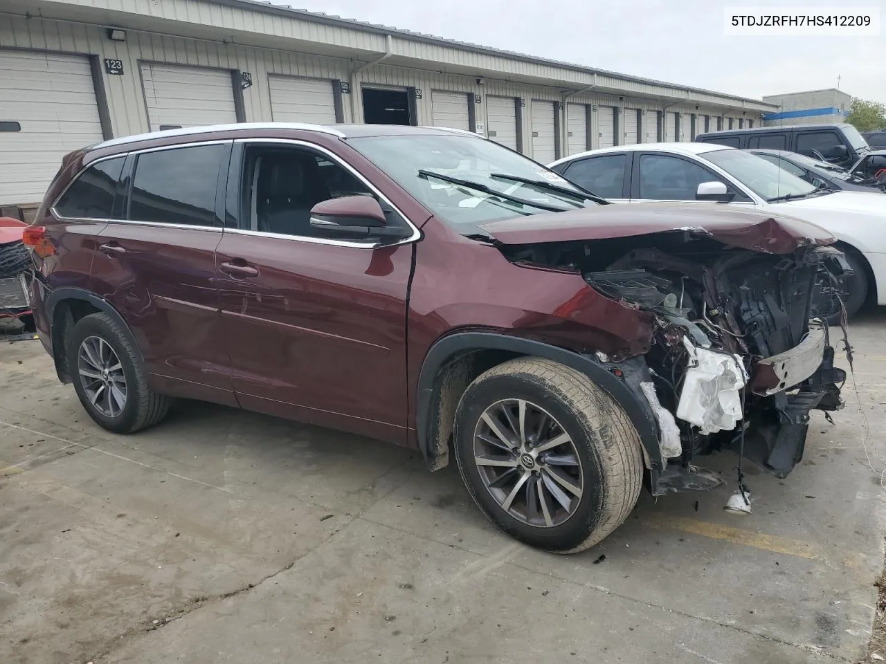 2017 Toyota Highlander Se VIN: 5TDJZRFH7HS412209 Lot: 80238644