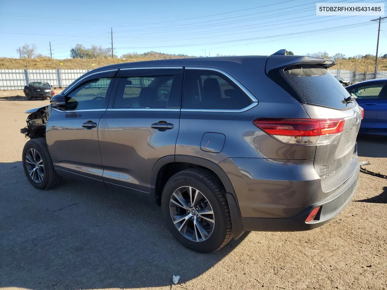 2017 Toyota Highlander Le VIN: 5TDBZRFHXHS431485 Lot: 80578504