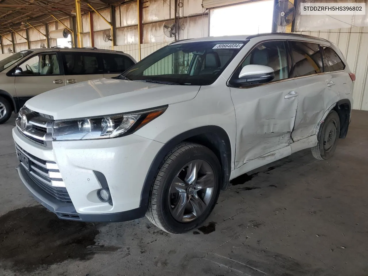 2017 Toyota Highlander Limited VIN: 5TDDZRFH5HS396802 Lot: 80664034