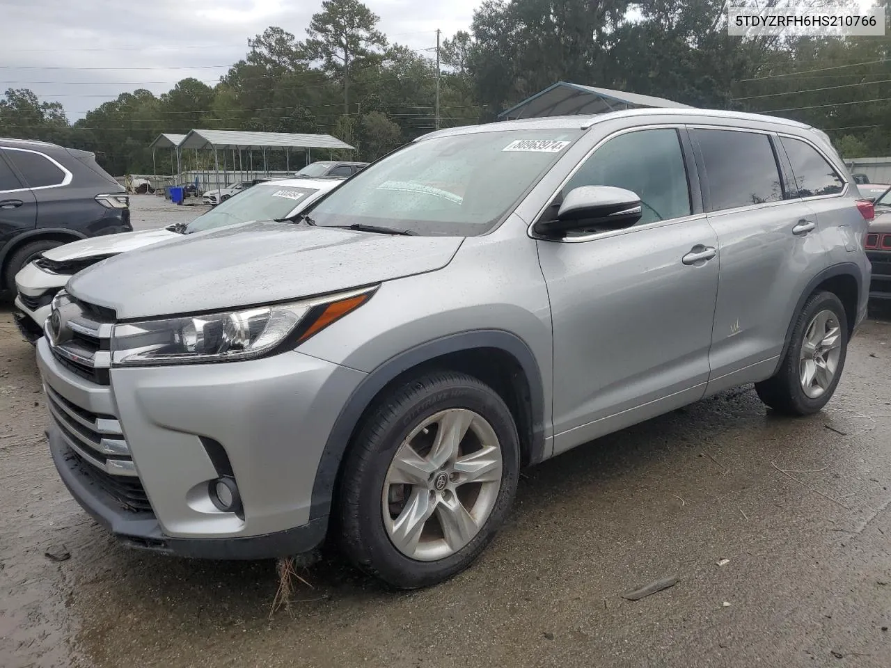 2017 Toyota Highlander Limited VIN: 5TDYZRFH6HS210766 Lot: 80963974