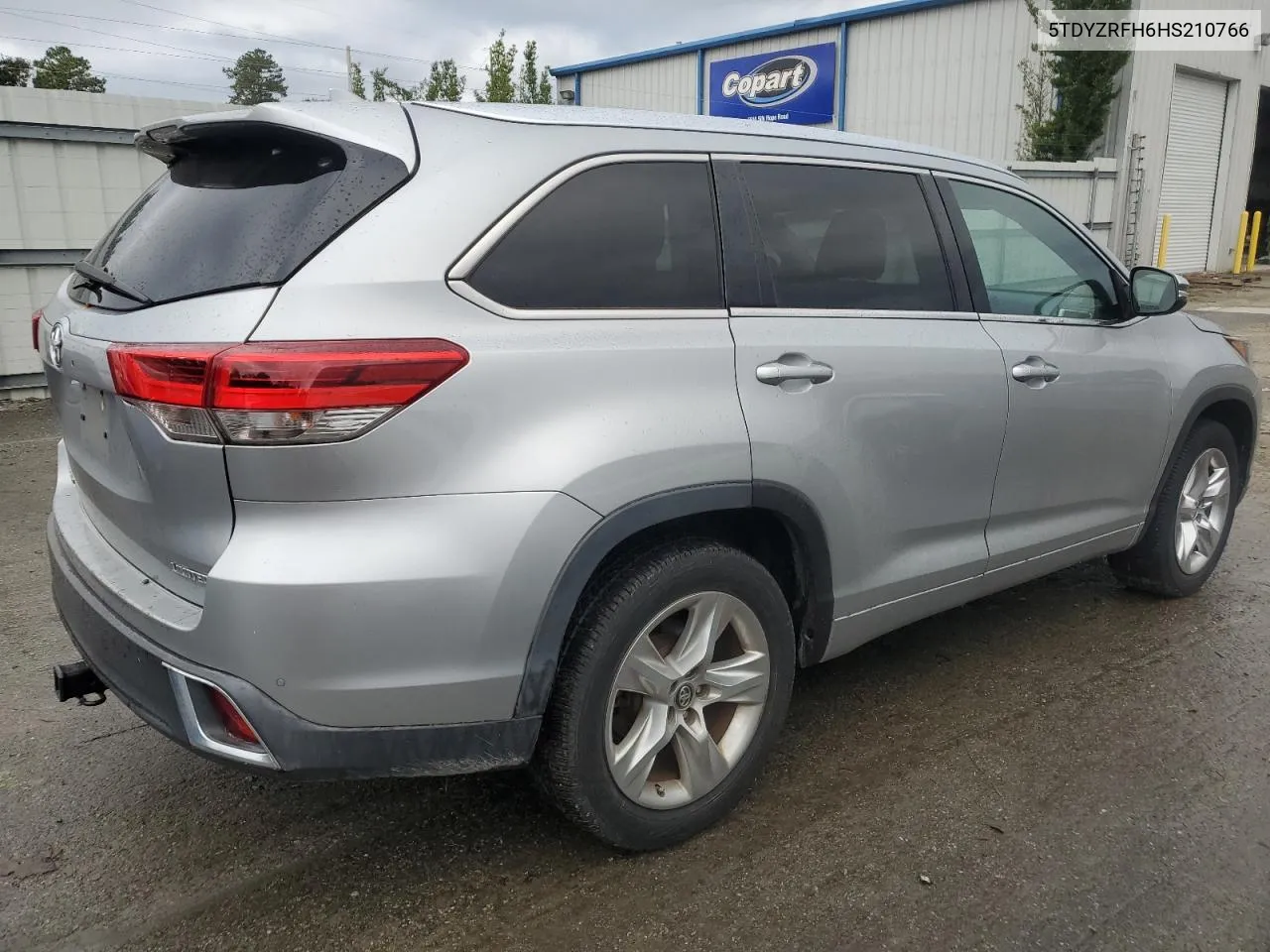 2017 Toyota Highlander Limited VIN: 5TDYZRFH6HS210766 Lot: 80963974