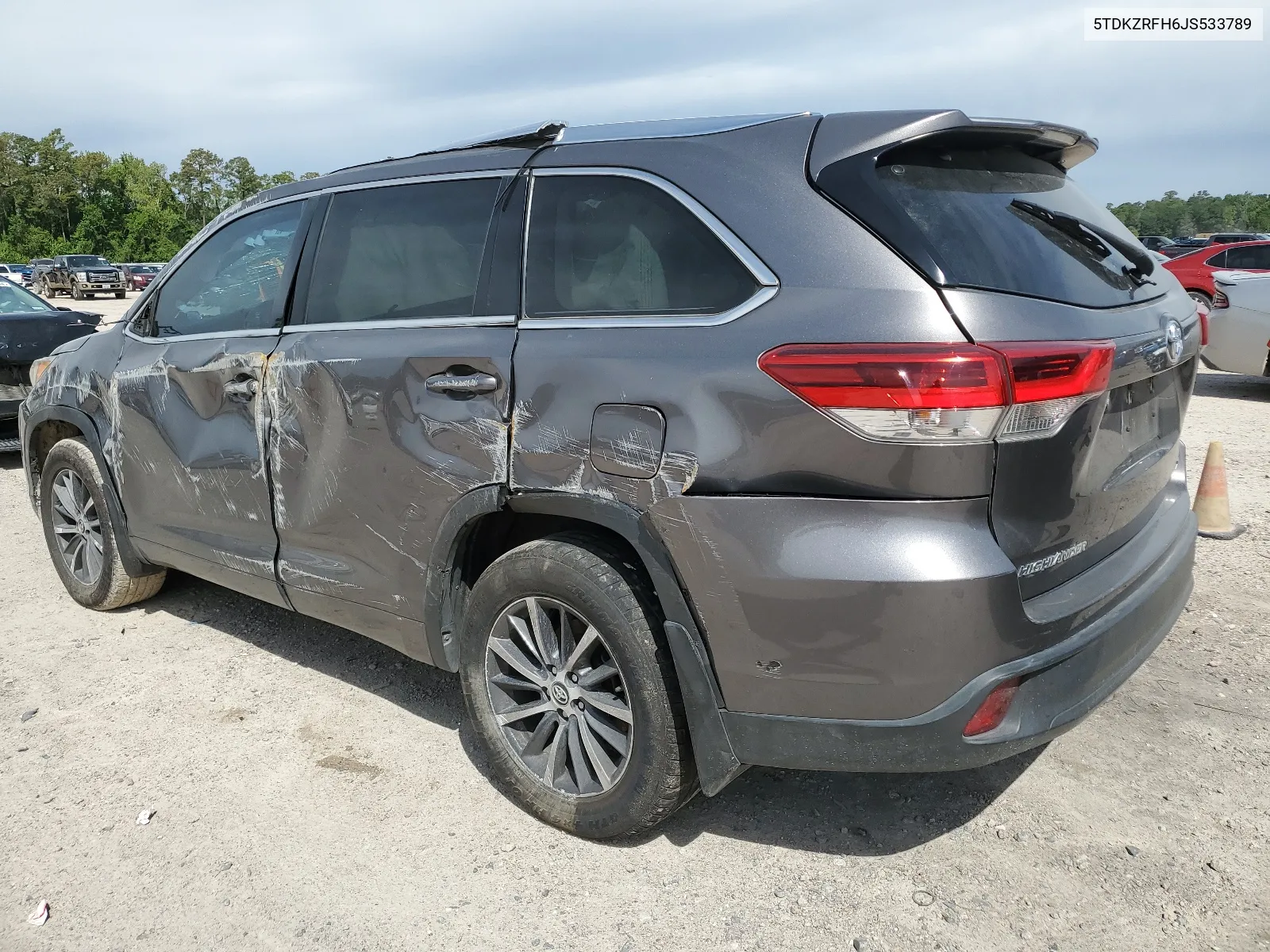 2018 Toyota Highlander Se VIN: 5TDKZRFH6JS533789 Lot: 48129914