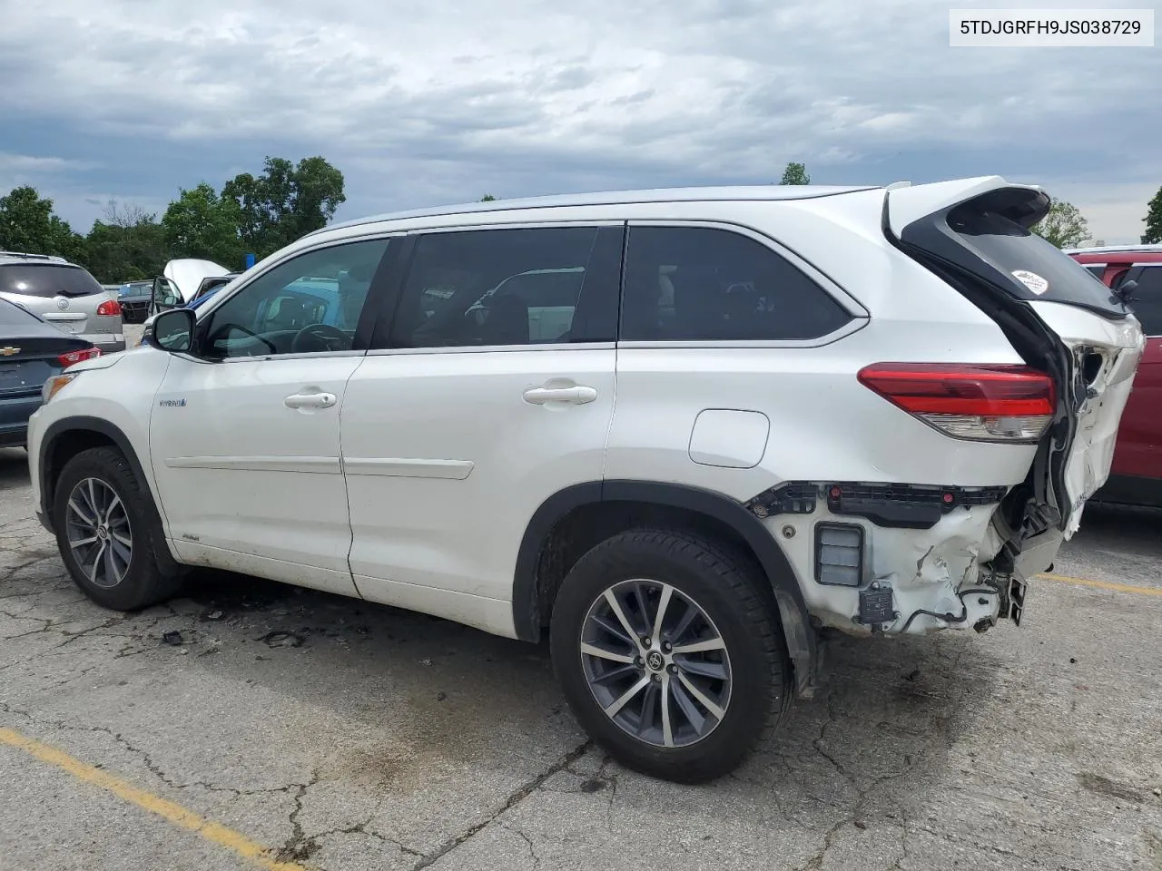 5TDJGRFH9JS038729 2018 Toyota Highlander Hybrid