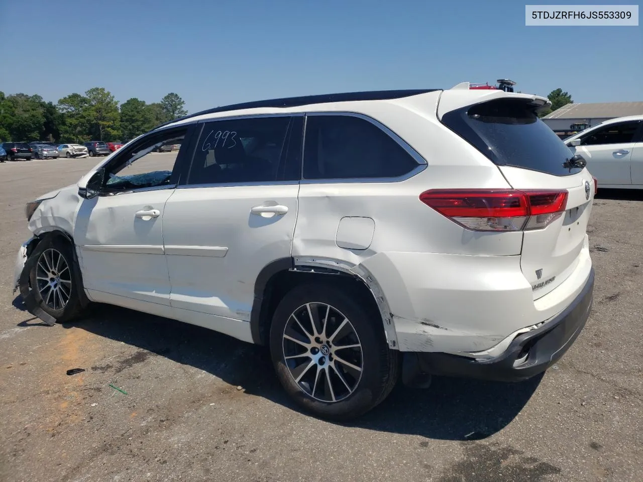 2018 Toyota Highlander Se VIN: 5TDJZRFH6JS553309 Lot: 59034024