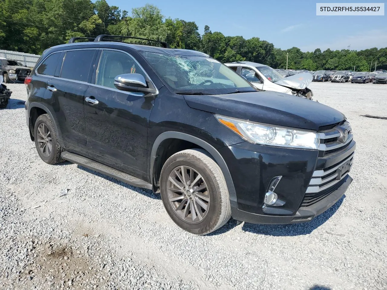 2018 Toyota Highlander Se VIN: 5TDJZRFH5JS534427 Lot: 60492274