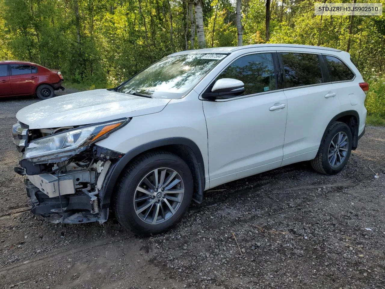 5TDJZRFH3JS902510 2018 Toyota Highlander Se