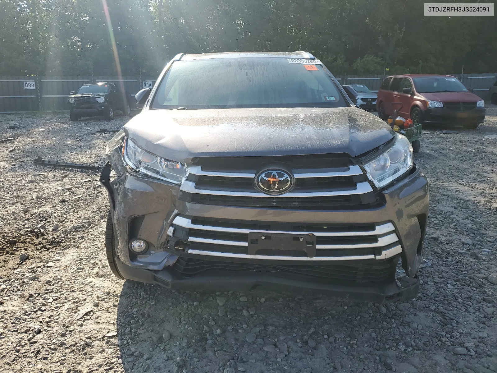 2018 Toyota Highlander Se VIN: 5TDJZRFH3JS524091 Lot: 63955254