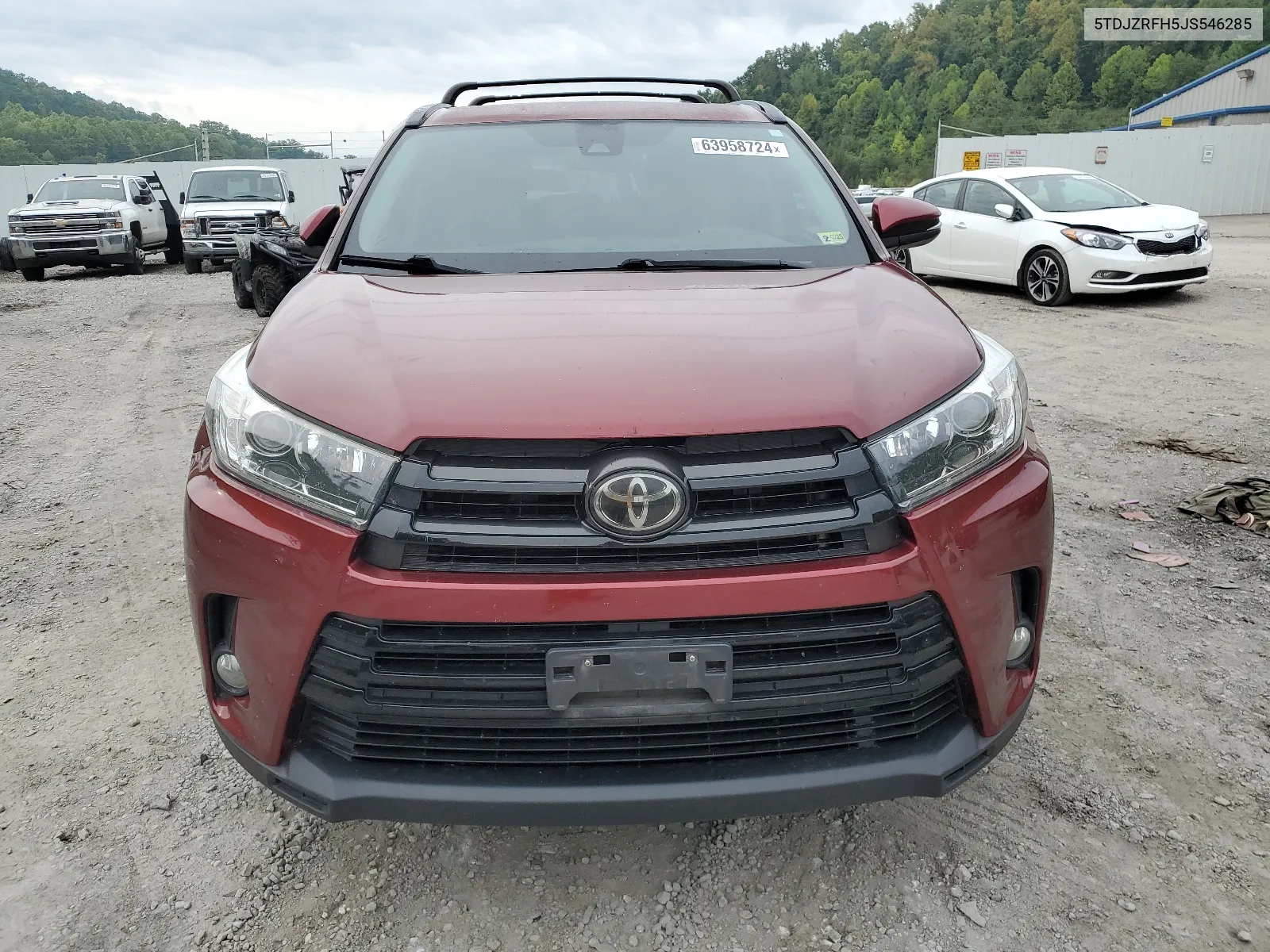 2018 Toyota Highlander Se VIN: 5TDJZRFH5JS546285 Lot: 63958724