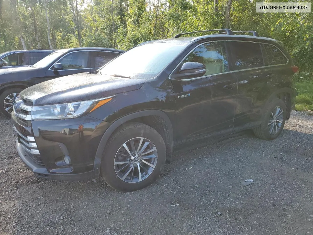 2018 Toyota Highlander Hybrid VIN: 5TDJGRFHXJS044037 Lot: 64016634