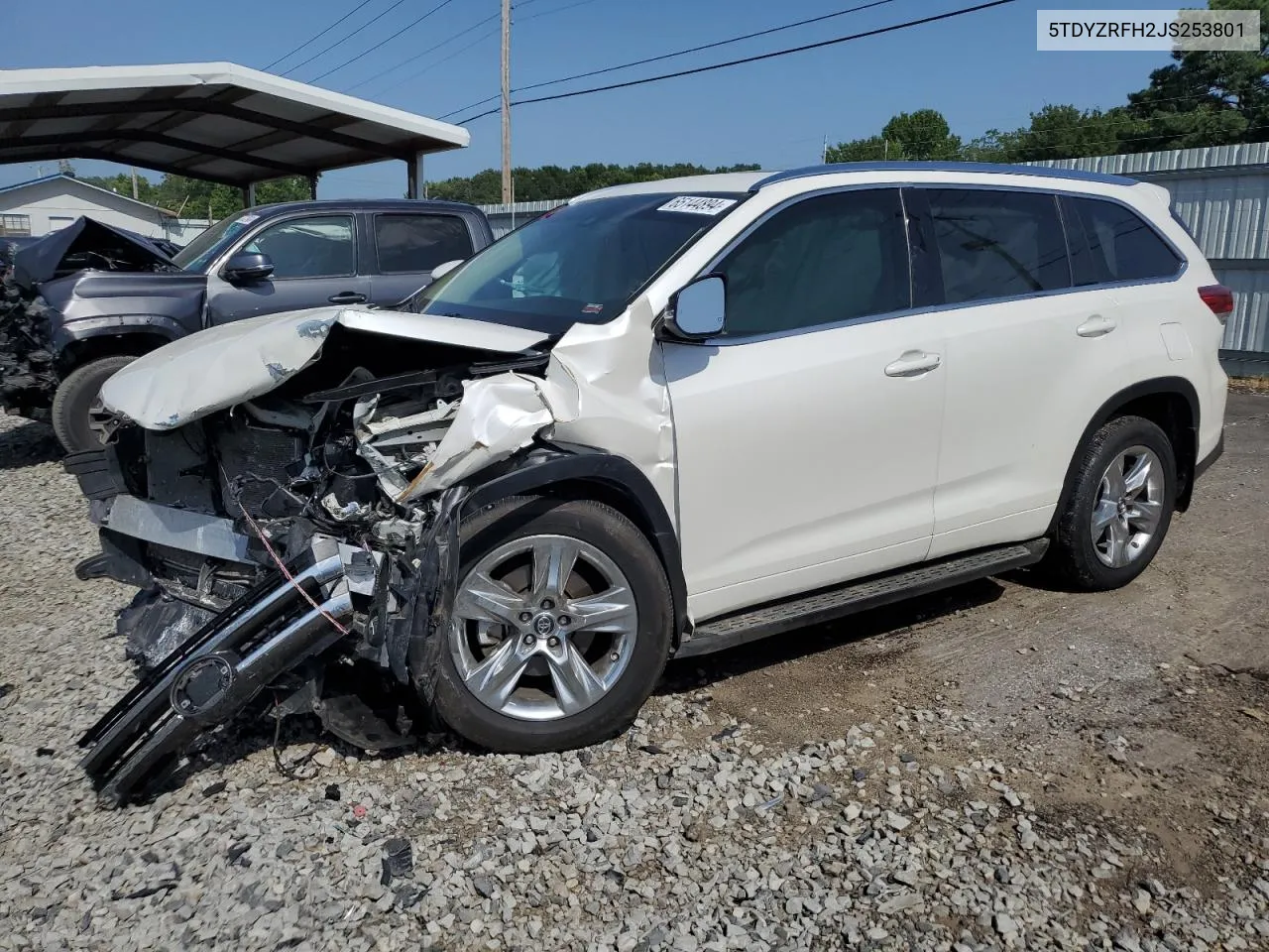 2018 Toyota Highlander Limited VIN: 5TDYZRFH2JS253801 Lot: 65144894