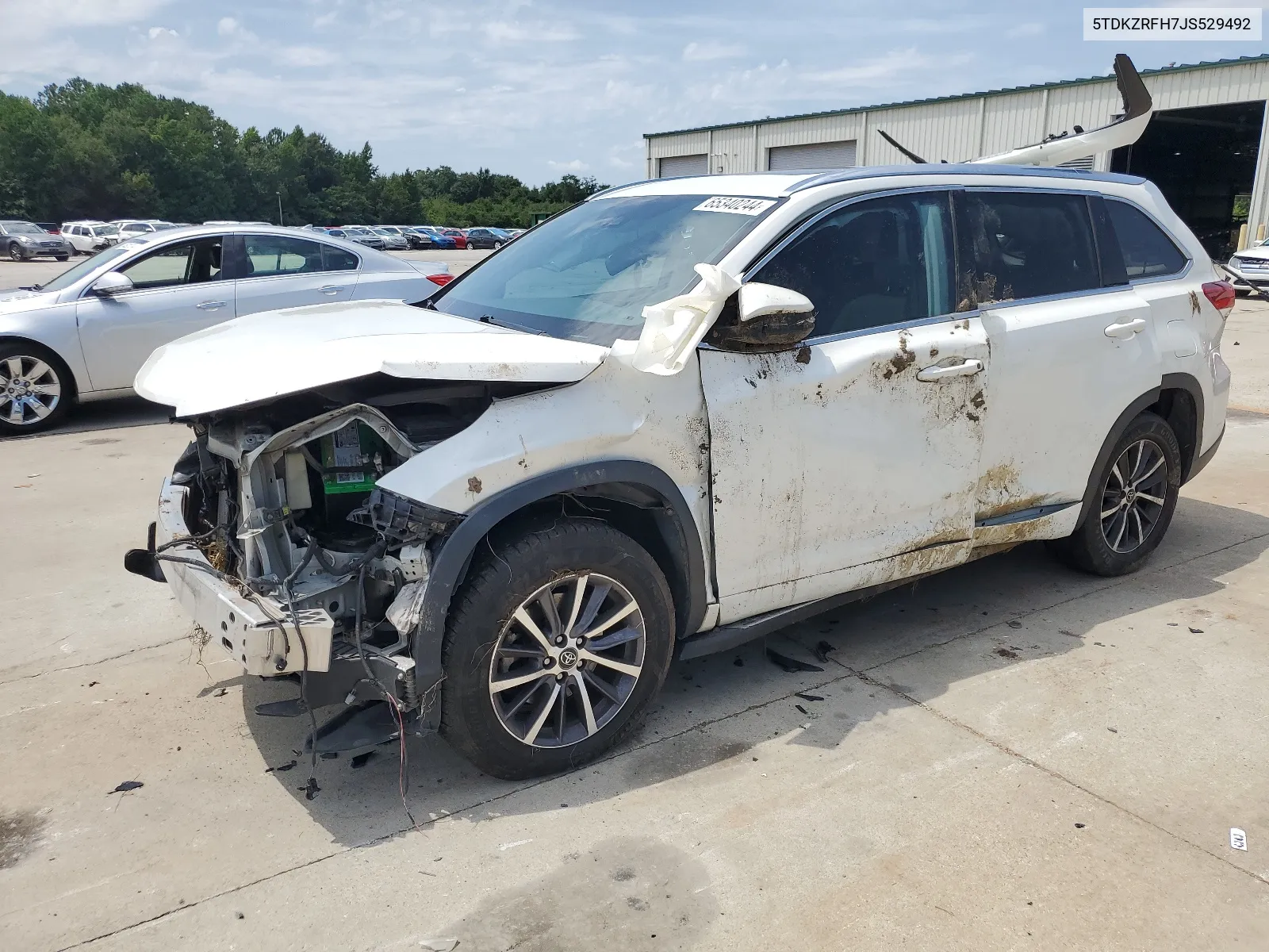 2018 Toyota Highlander Se VIN: 5TDKZRFH7JS529492 Lot: 65340244