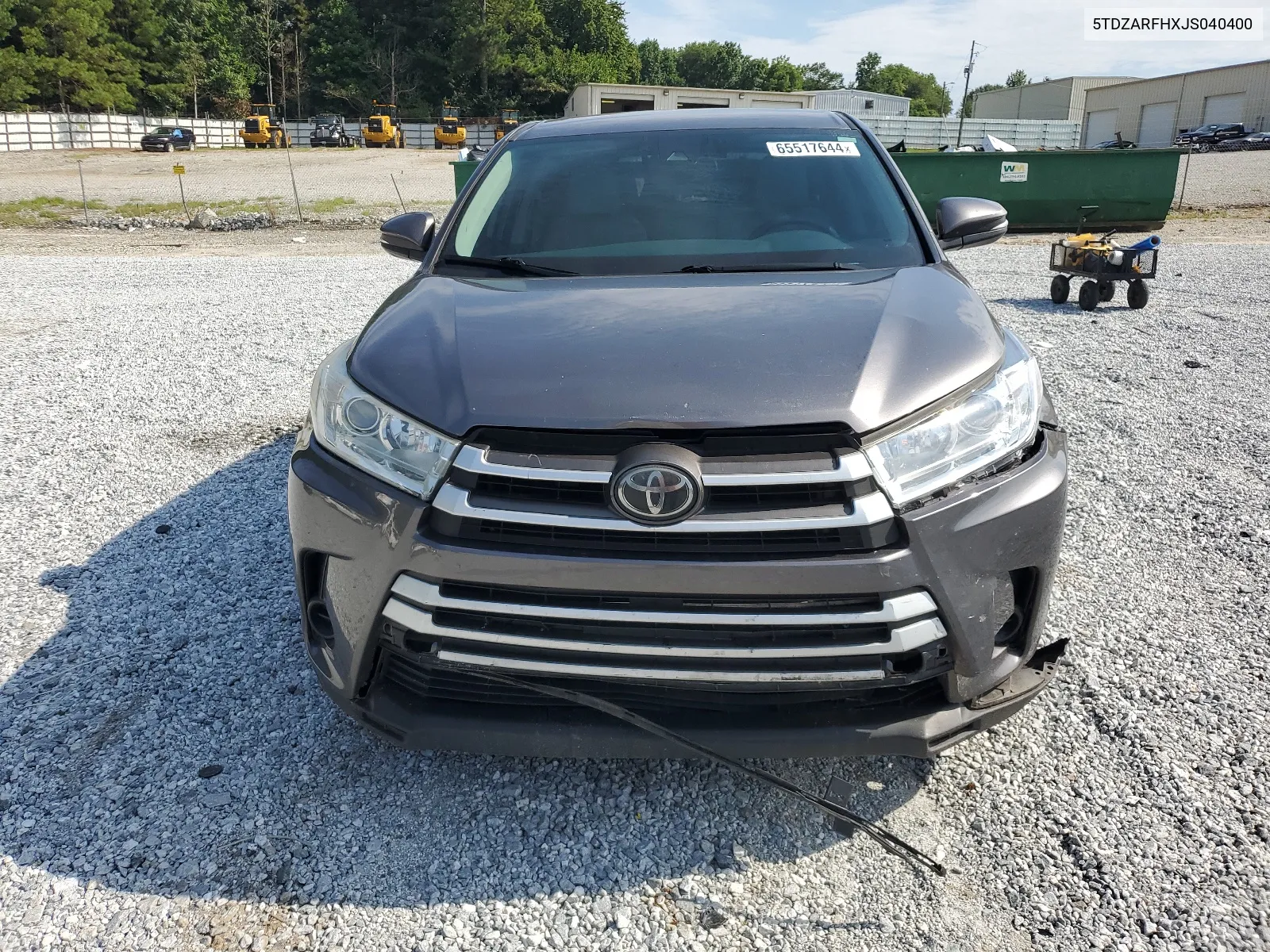 2018 Toyota Highlander Le VIN: 5TDZARFHXJS040400 Lot: 65517644