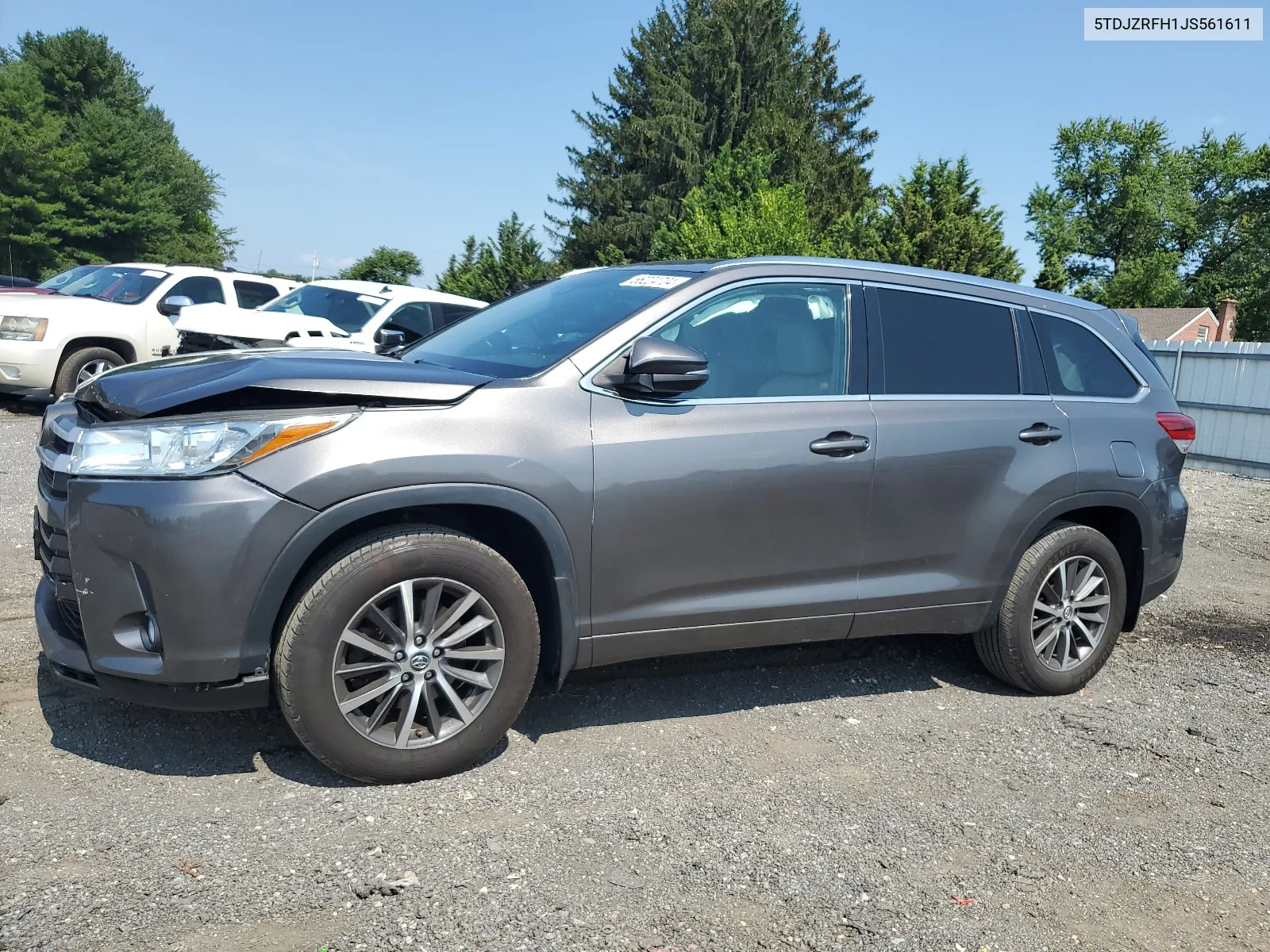 2018 Toyota Highlander Se VIN: 5TDJZRFH1JS561611 Lot: 66224704