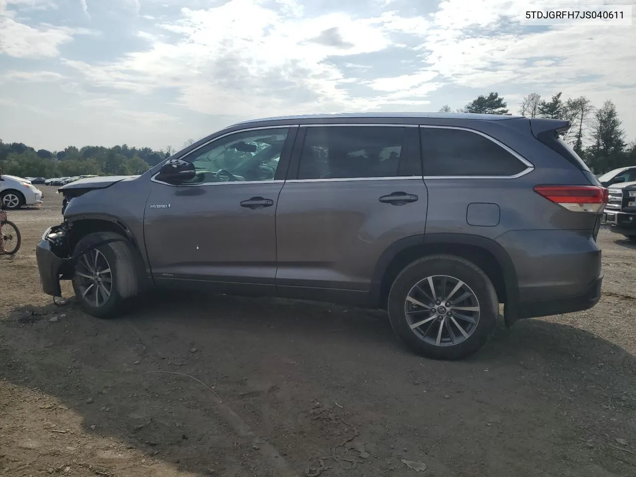 2018 Toyota Highlander Hybrid VIN: 5TDJGRFH7JS040611 Lot: 67024794