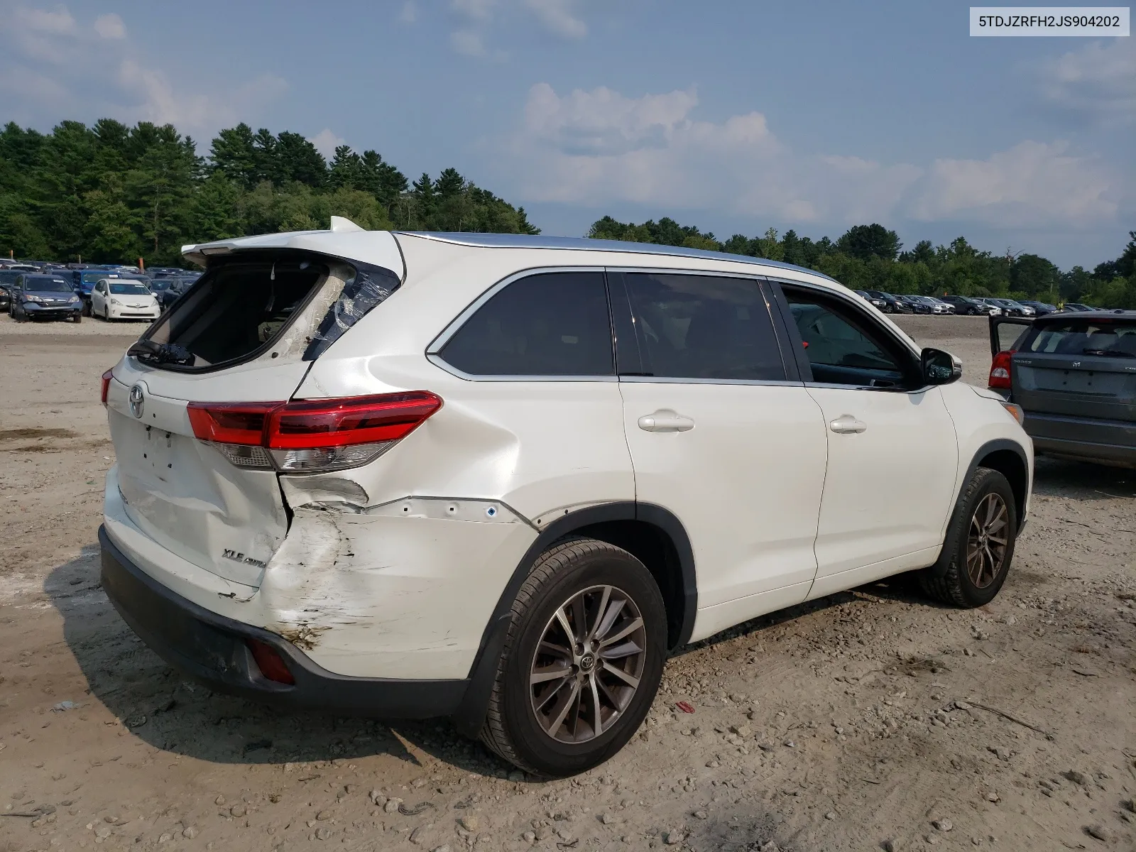 2018 Toyota Highlander Se VIN: 5TDJZRFH2JS904202 Lot: 67245424