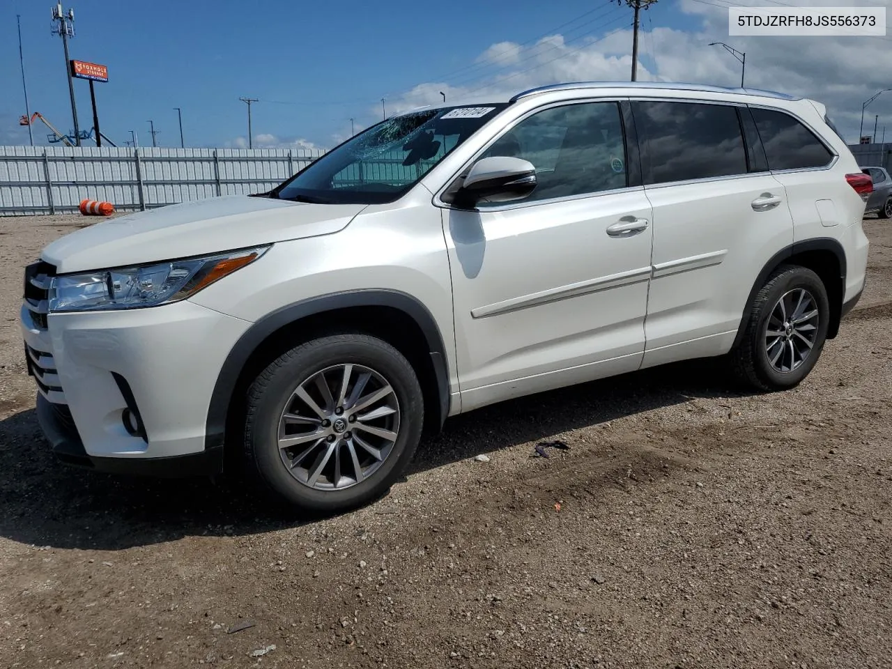 2018 Toyota Highlander Se VIN: 5TDJZRFH8JS556373 Lot: 67310104