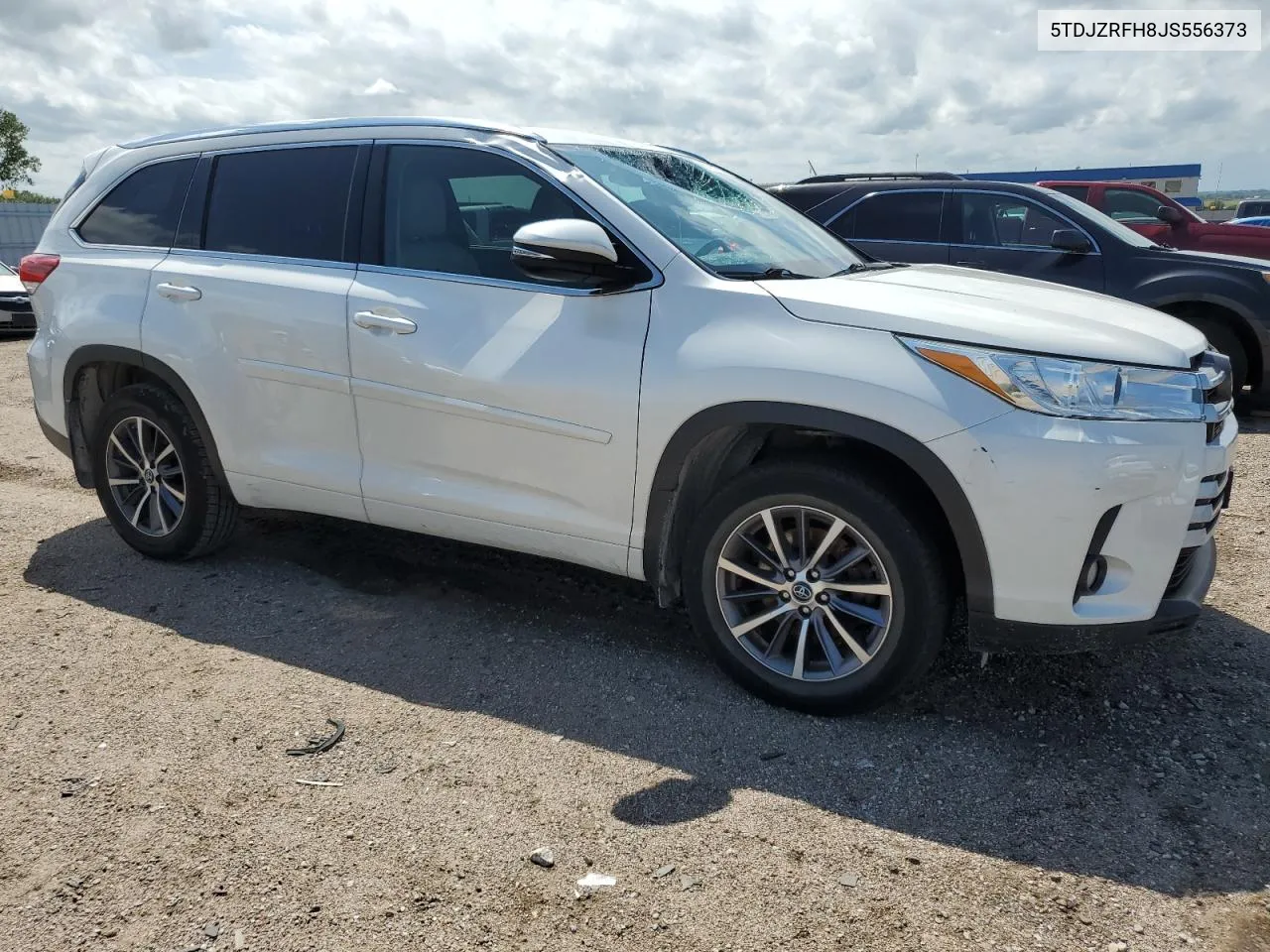 2018 Toyota Highlander Se VIN: 5TDJZRFH8JS556373 Lot: 67310104