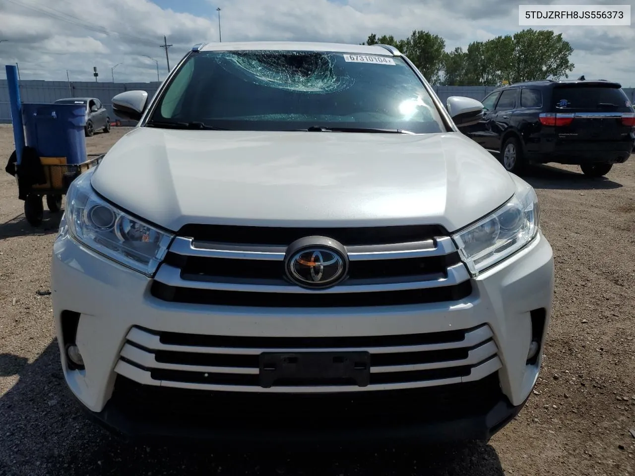 2018 Toyota Highlander Se VIN: 5TDJZRFH8JS556373 Lot: 67310104