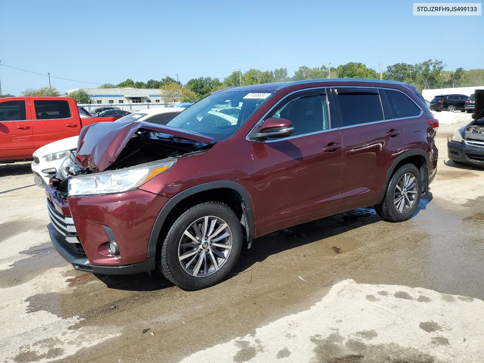 5TDJZRFH9JS499133 2018 Toyota Highlander Se