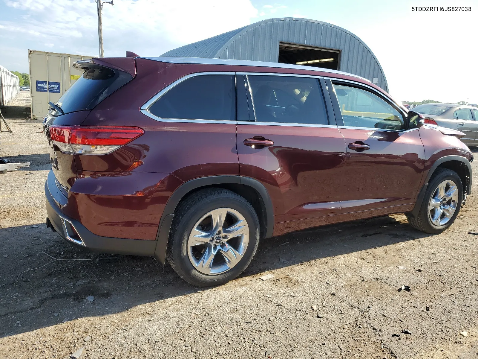 2018 Toyota Highlander Limited VIN: 5TDDZRFH6JS827038 Lot: 67523534