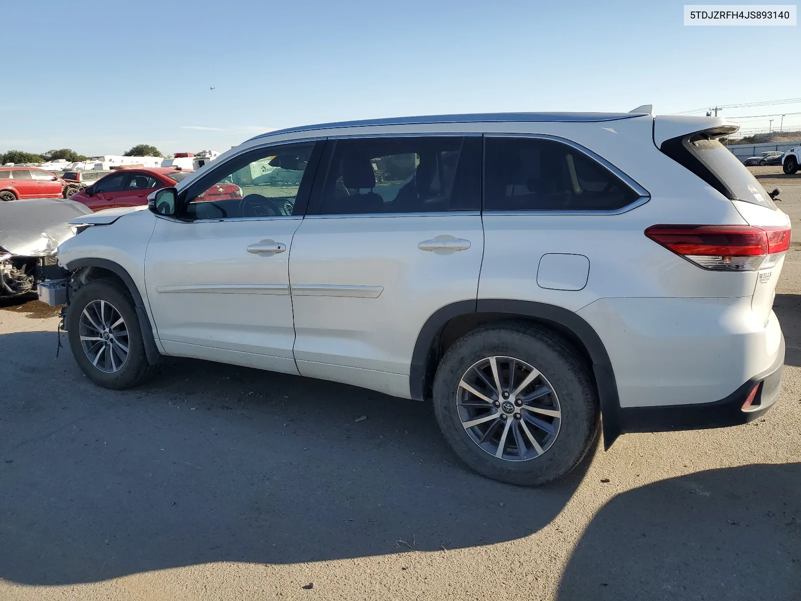 2018 Toyota Highlander Se VIN: 5TDJZRFH4JS893140 Lot: 67702744