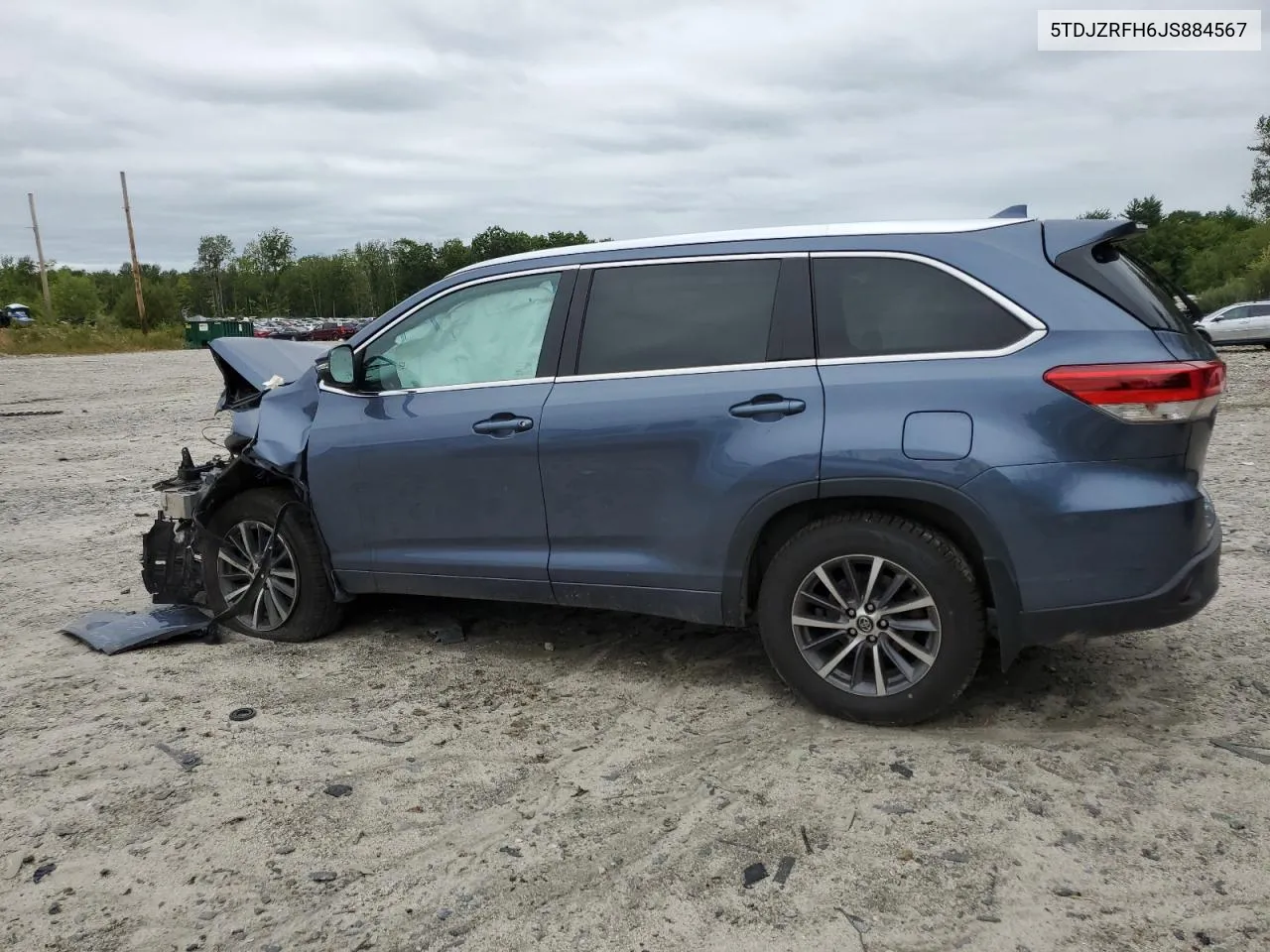 2018 Toyota Highlander Se VIN: 5TDJZRFH6JS884567 Lot: 67709784