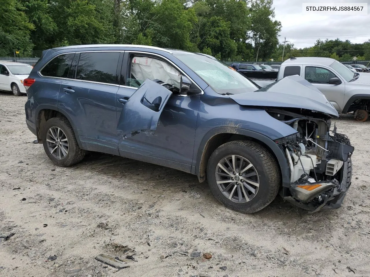 2018 Toyota Highlander Se VIN: 5TDJZRFH6JS884567 Lot: 67709784