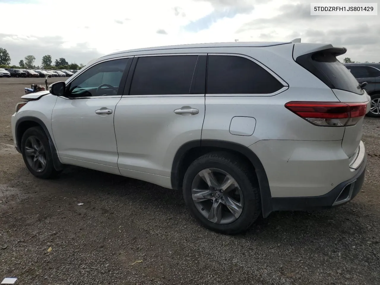 2018 Toyota Highlander Limited VIN: 5TDDZRFH1JS801429 Lot: 67841934