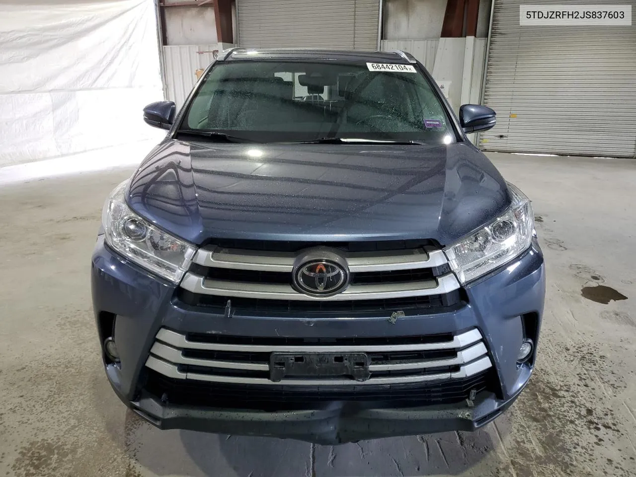 2018 Toyota Highlander Se VIN: 5TDJZRFH2JS837603 Lot: 68442104