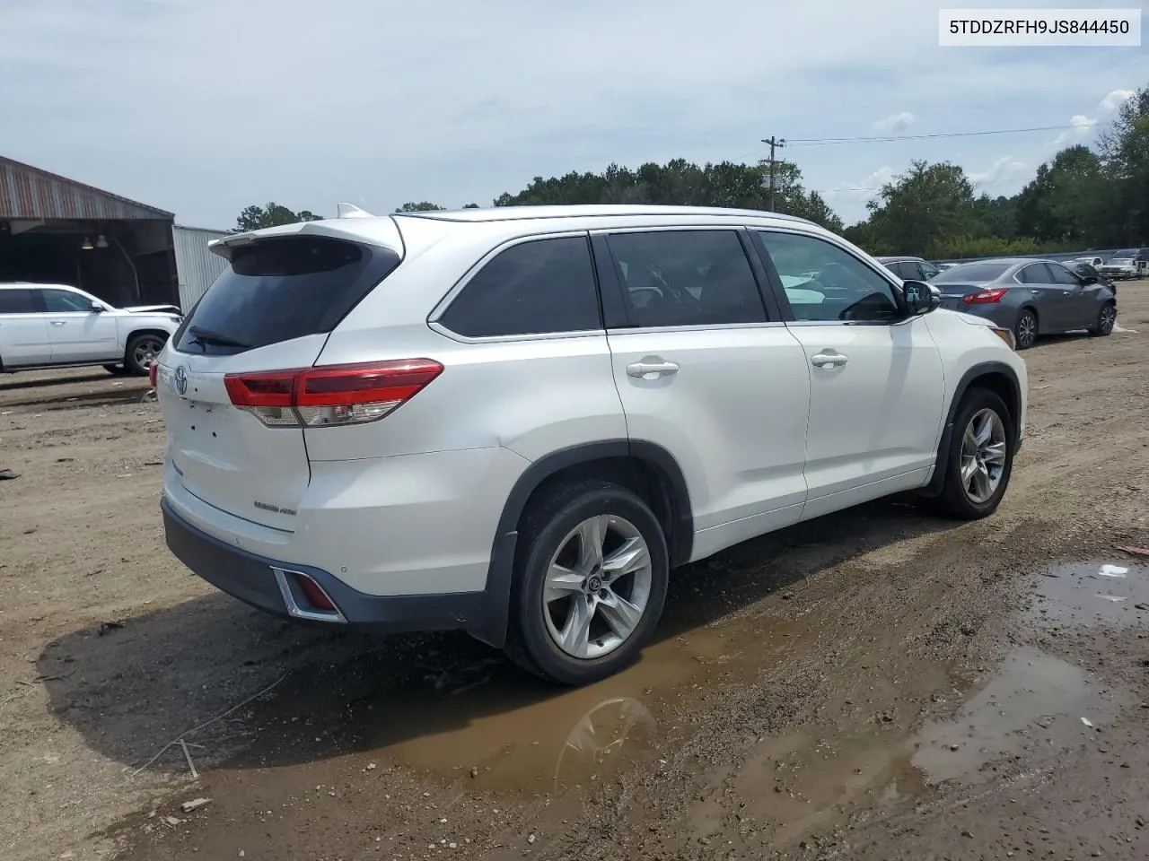 5TDDZRFH9JS844450 2018 Toyota Highlander Limited